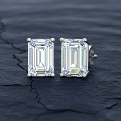 1.00 ctw Emerald Lab Grown Studs