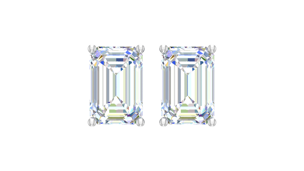 1.50 ctw Emerald Lab Grown Studs