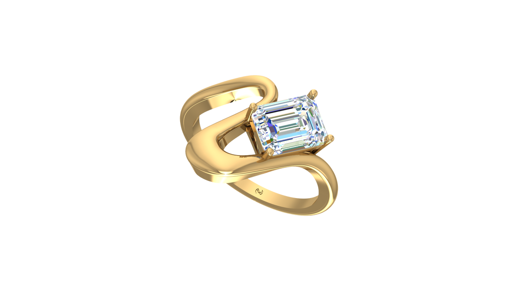 IGI cert. Fancy Emerald Single Stone Lab Grown Diamond