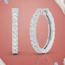 Load image into Gallery viewer, Diamond Huggies Earrings
