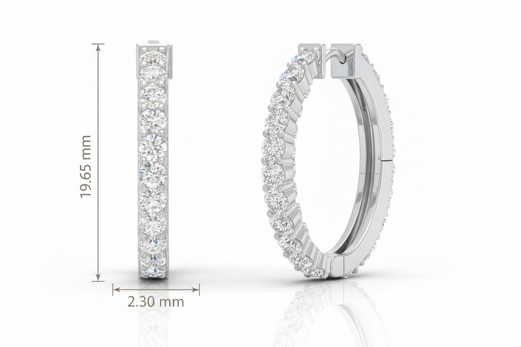 Diamond Huggies Earrings