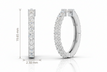 Load image into Gallery viewer, Diamond Huggies Earrings