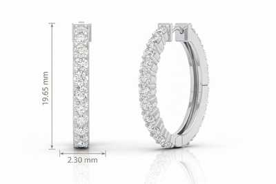 Diamond Huggies Earrings