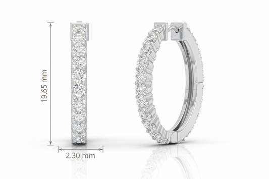 Diamond Huggies Earrings