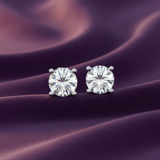 3.00 ctw Round Lab Grown Studs