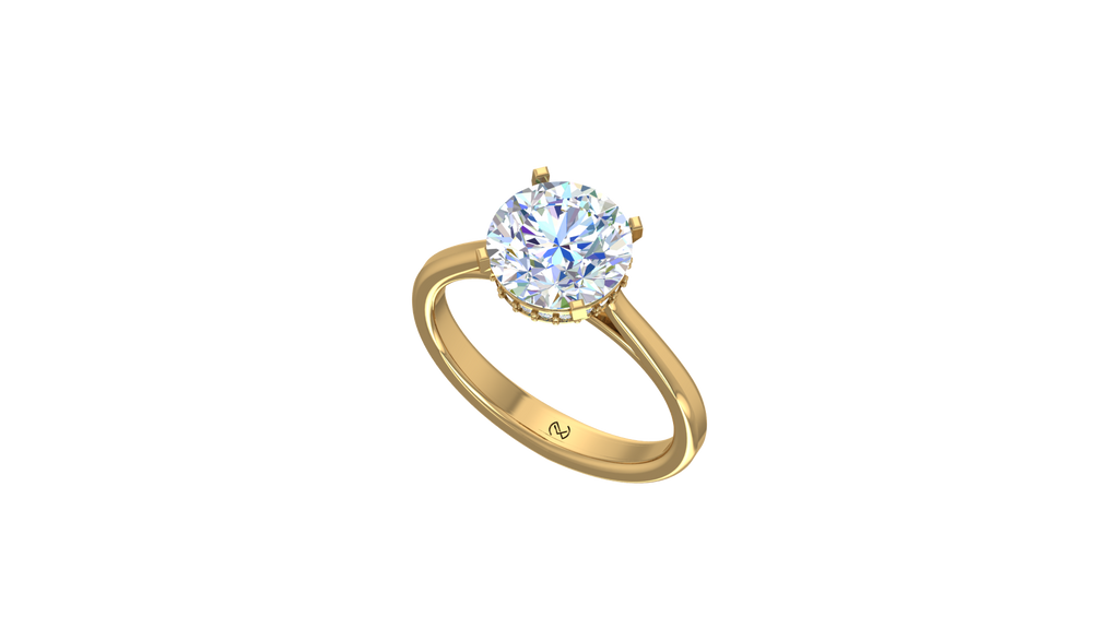 IGI cert. 2.00 ctw Center Stone With Side Diamond