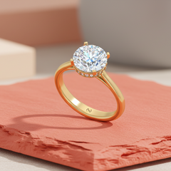IGI cert. 2.00 ctw Center Stone With Side Diamond