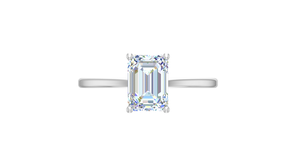 IGI cert. 2.00 ctw Emerald Stone Lab Grown Diamond
