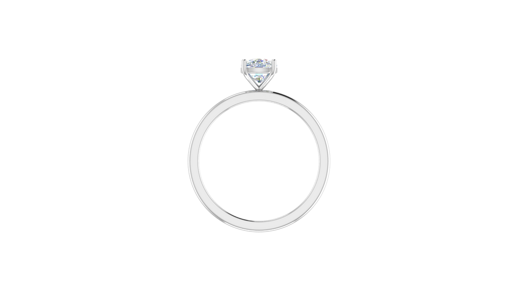 IGI cert. 1.50 ctw Cushion Single Stone Lab Grown Diamond