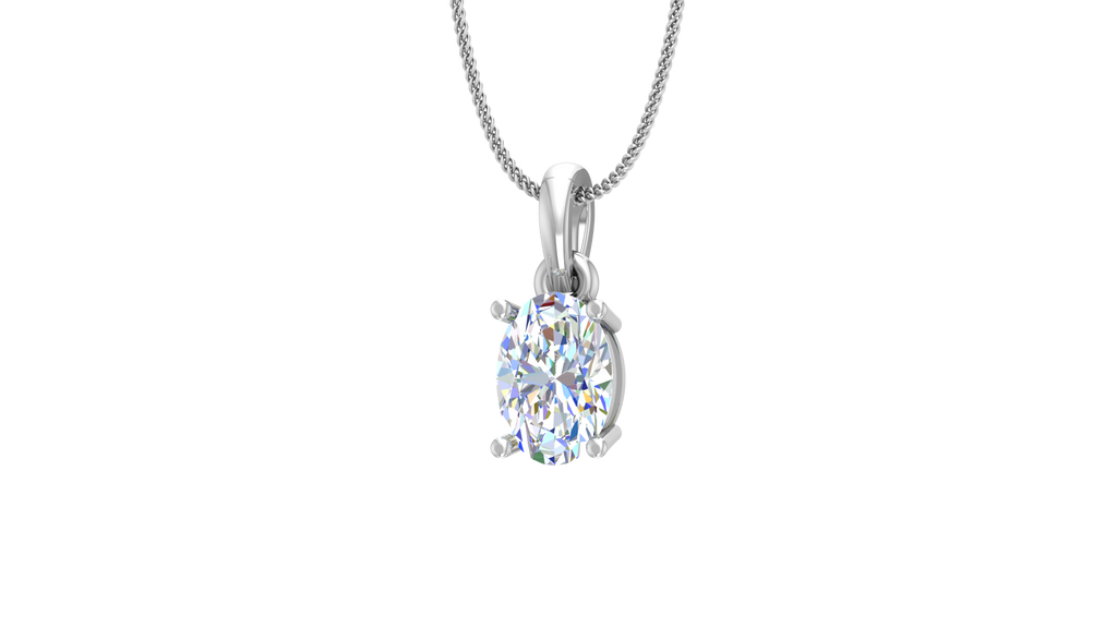 0.50 ctw One Stone Oval Lab Grown Diamond