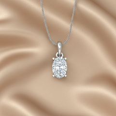 0.50 ctw One Stone Oval Lab Grown Diamond