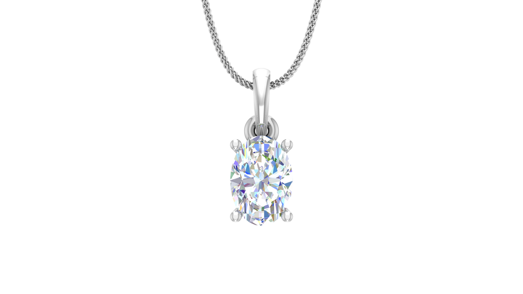 0.50 ctw One Stone Oval Lab Grown Diamond