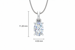 0.50 ctw One Stone Oval Lab Grown Diamond