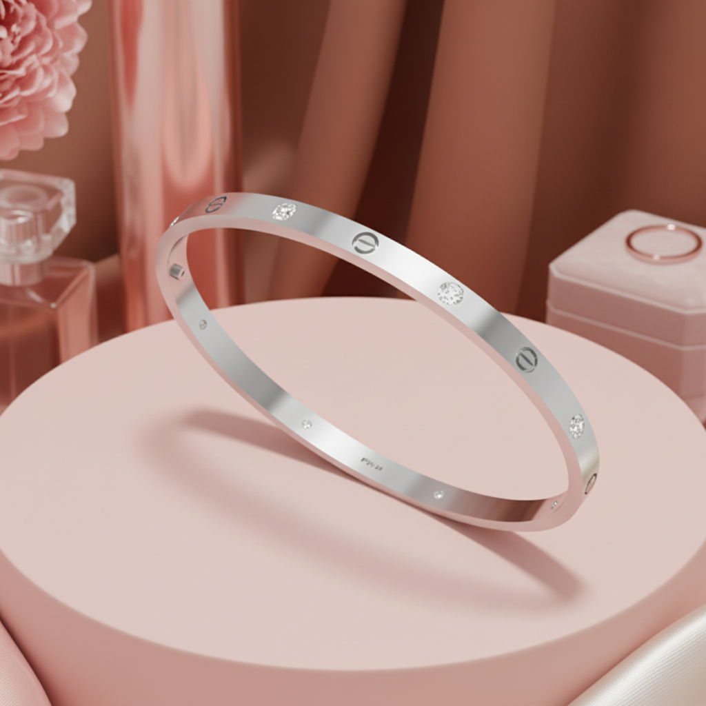 Sleek & Shiny Kada with Screw Design for Women