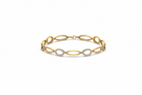 Oval and Circular Diamond Link Bracelet
