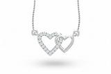 Interlocking Hearts - With Chain