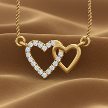 Load image into Gallery viewer, Interlocking Hearts - With Chain