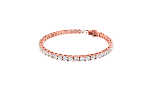 Round Brilliant Tennis Bracelet - BR189D