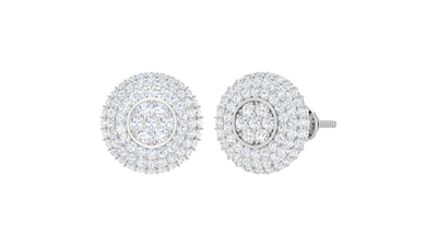 Opulent Diamond Layered Halo Concentric Double Brilliant