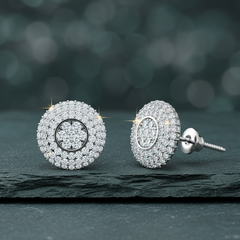 Opulent Diamond Layered Halo Concentric Double Brilliant