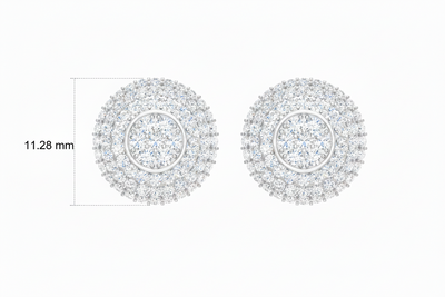 Opulent Diamond Layered Halo Concentric Double Brilliant