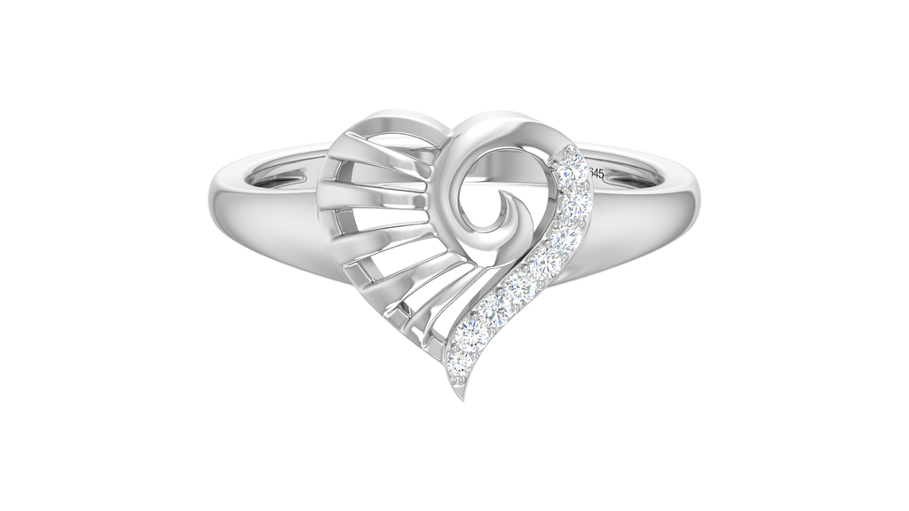 Heart Silhouette Symmetrical Spiral
