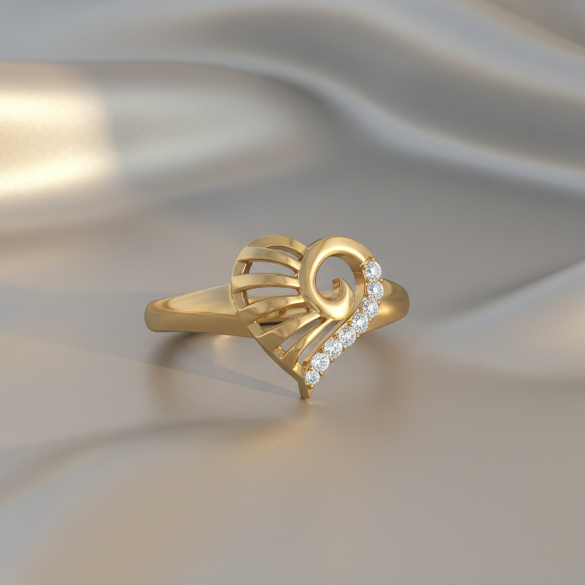Heart Silhouette Symmetrical Spiral