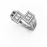 Dual-Halo Twin-Frame With Baguette And Round Diamond