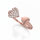 Romantic Diamond Dual Halo Heart Statement Double Aura Feminine Luxury Brilliance