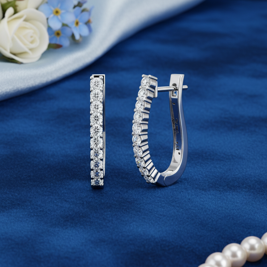 Elegant Half-Set Diamond