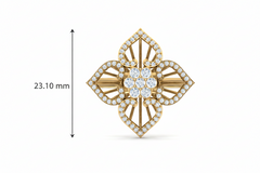 Four-Petal Mandala Flower Diamond