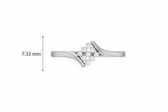 Squared Kite Cluster Nine Stone Diamond