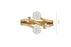 Modern Crossover Twin Floral Diamond