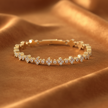 Load image into Gallery viewer, Full Bloom Floral Cluster Diamond Shimmer