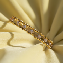 Double Row Beaded with Diamond