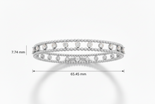 Load image into Gallery viewer, Double Row Beeded with Diamond
