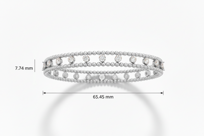Double Row Beeded with Diamond