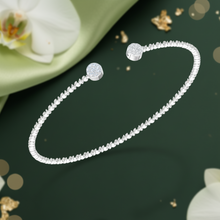 Load image into Gallery viewer, Beaded Open Cuff Diamond Opulence