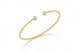 Beaded Open Cuff Diamond Opulence