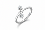 The Duo Bloom Flower Seven Stone Diamond