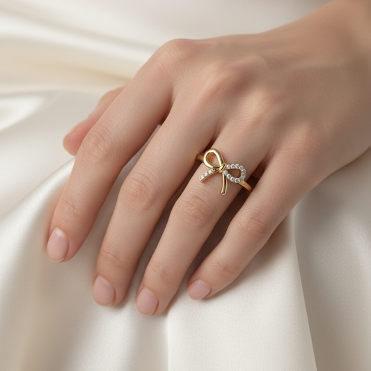 Resplendent Opulent Ribbon Bow Diamond
