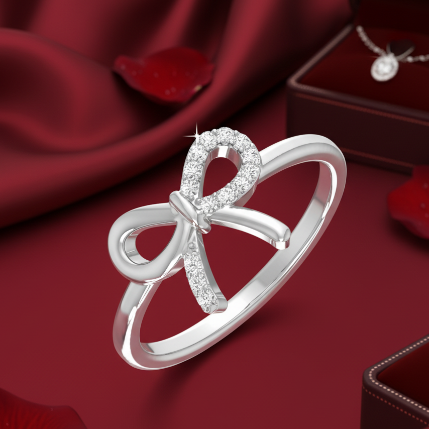 Resplendent Opulent Ribbon Bow Diamond