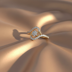 Ornate Diamond Floral Bloom Regal Botanical Blossom Rosette Opulent Radiant Luminous Sparkling