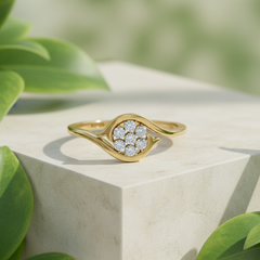 Starburst Diamond Constellation Cluster Intimate Gathered Sparkling Bouquet Feminine Luminous