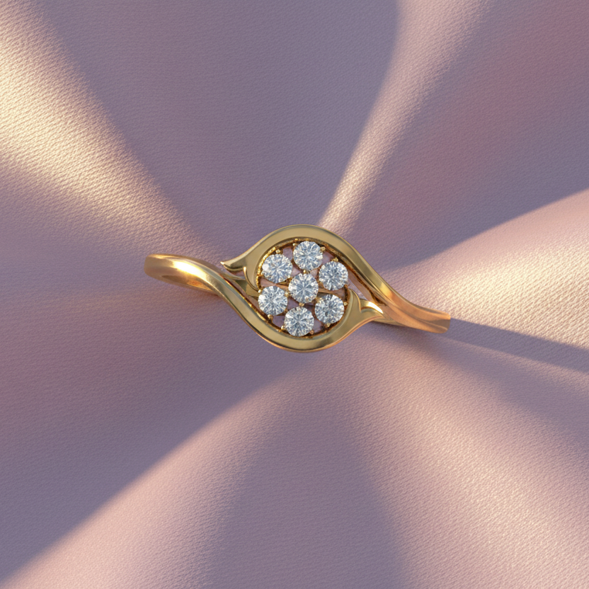 Seven-Stone Diamond Cluster