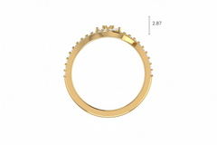 Crescent Halo Diamond Floral Bloom Sweeping Opulent Architectural Feminine