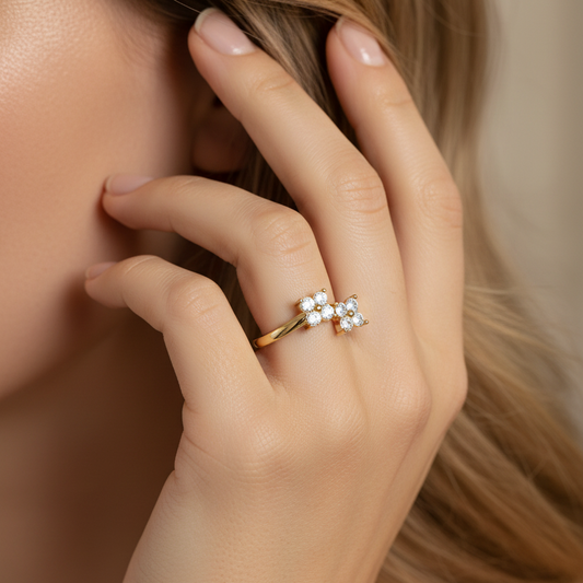Interlaced Diamond Crossover Bypass Overlap Intertwined Braided Twisted Criss-Cross Feminine Luminous