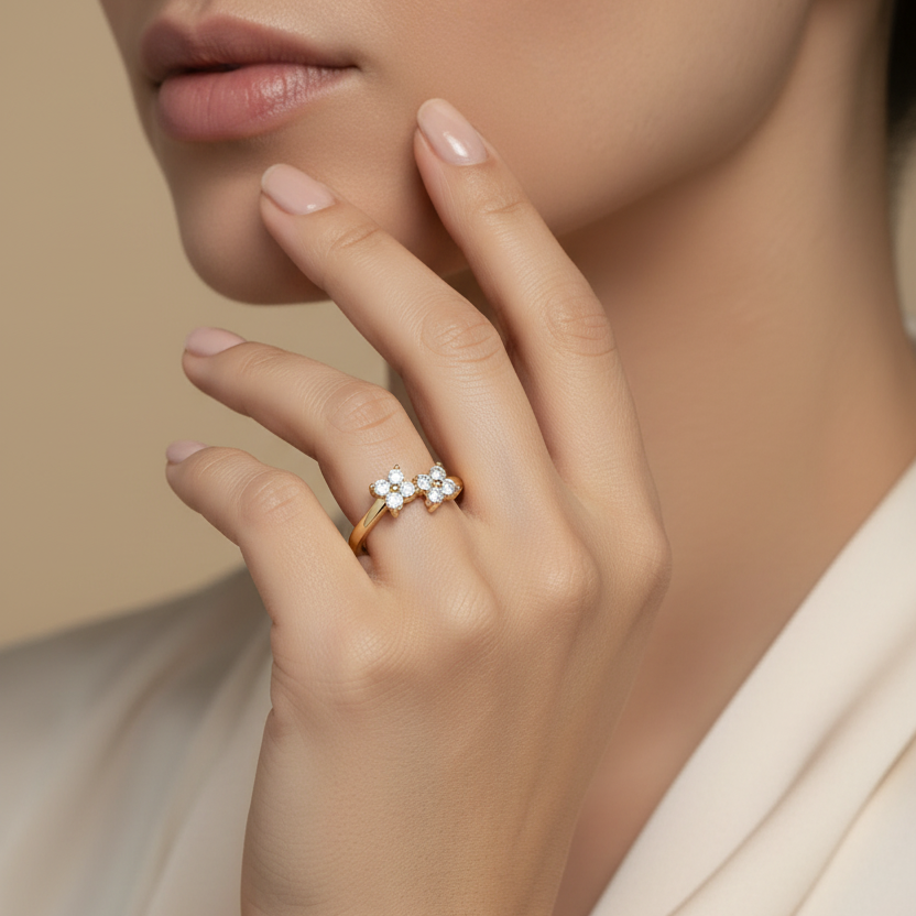 Interlaced Diamond Crossover Bypass Overlap Intertwined Braided Twisted Criss-Cross Feminine Luminous