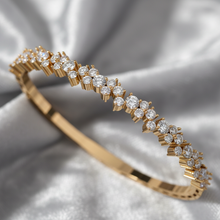 Load image into Gallery viewer, Opulent Diamond Asymmetric Tapered Cluster Sculptural Organic Graduated