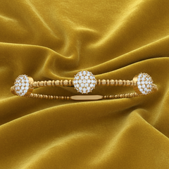 Beaded with Diamond Clusters